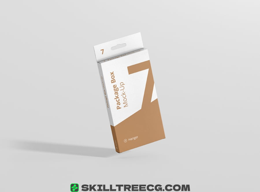 图片[8]-Package Box Mockup – High Rectangle with Hanger（878175）-技能树